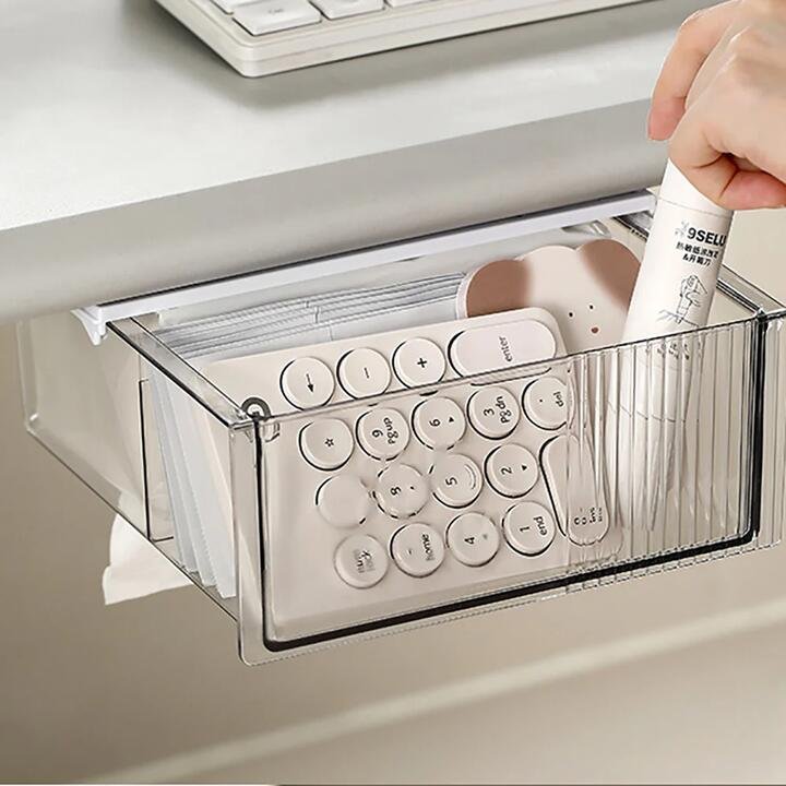 FaSoLa Under Desk Drawer Organizer - Transparent