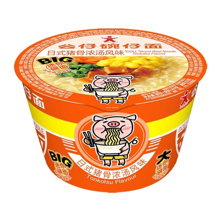 Doll Big Bowl Japanese Tonkotsu Pork Bone Noodles - 80g