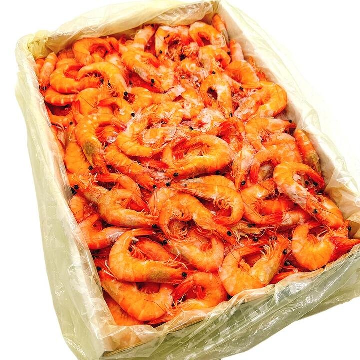 Frozen Whole Cooked Vannamai Prawns - Small Size, 51-80pcs, 5kg