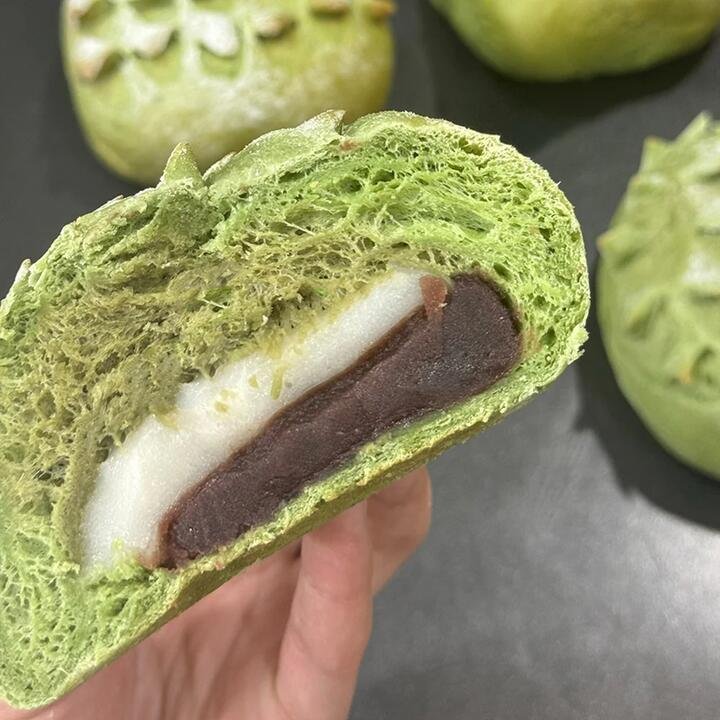 G-LAB Christmas Matcha Red Bean Mochi Bread - 150g