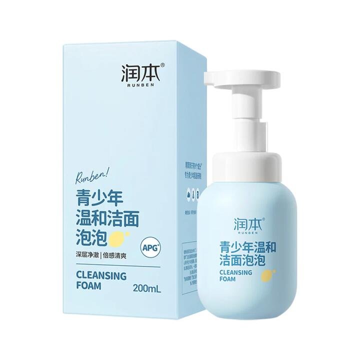 Runben Gentle Cleansing Foam for Teens - 200ml