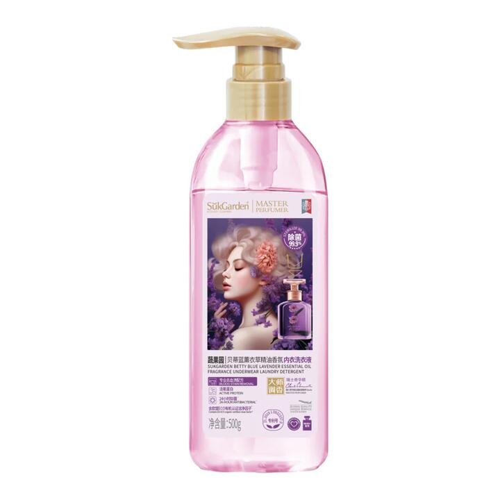 SukGarden Betty Blue Lavender Essential Oil Fragrance Underwear Laundry Detergent - 500g