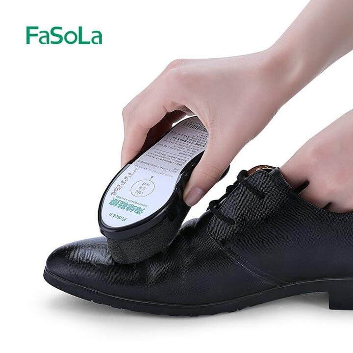 FaSoLa Portable Sponge Shoe Brush - 4.5*13cm X3