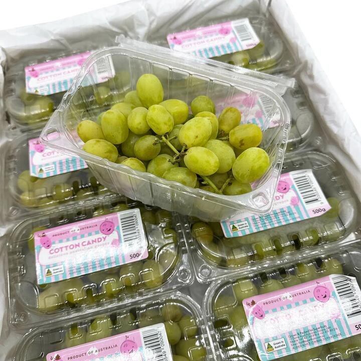 Cotton Candy Grapes – 1 Box, 500g Gourmet Grocer Cotton Candy Grapes - 1 Box, 500g