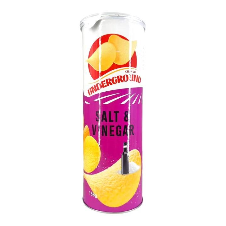 Underground Chip Co Salt & Vinegar Chips - 138g