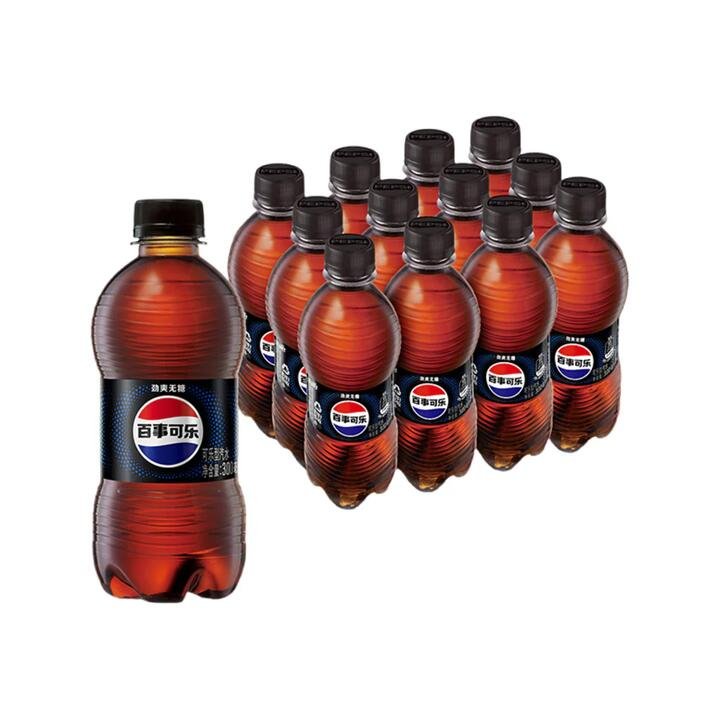 Pepsi Zero Sugar Cola - 300ml x 12 Bottles