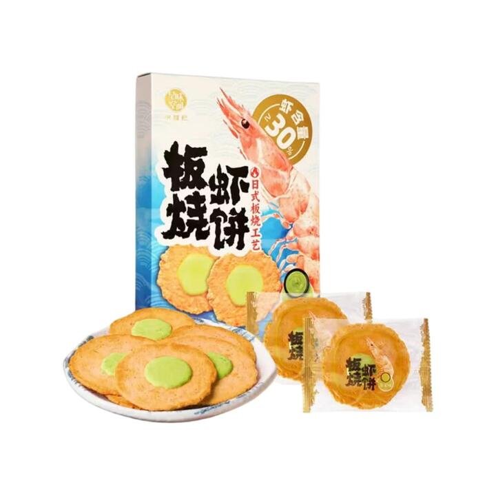 Xu Fu Ji Wasabi Flavored Grilled Shrimp Crackers – 288g Gourmet Grocer Xu Fu Ji Wasabi Flavored Grilled Shrimp Crackers - 288g