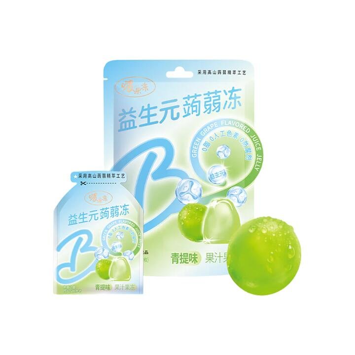 Qiaqia Probiotic Konjac Jelly Green Grape Flavor – 120g Gourmet Grocer Qiaqia Probiotic Konjac Jelly Green Grape Flavor - 120g