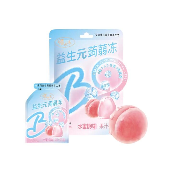 Qiaqia Bo Frozen Probiotic Konjac Jelly Peach Flavor – 120g Gourmet Grocer Qiaqia Bo Frozen Probiotic Konjac Jelly Peach Flavor - 120g