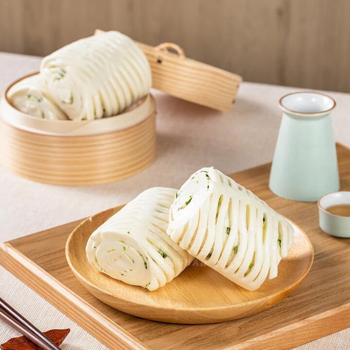 HeShanYuan Frozen Scallion Oil Flower Rolls - 12pcs, 1.08kg