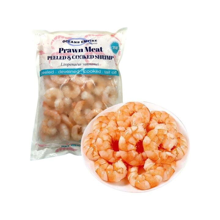 B&E Oceans Empire Cooked Prawn Meat Size 31/40 - 700g