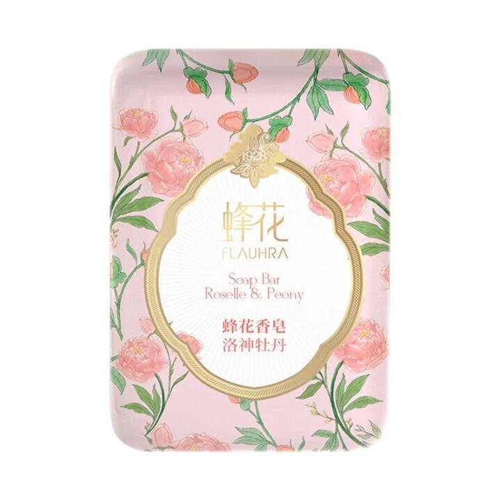 Flauhra Roselle & Peony Soap Bar - 125g
