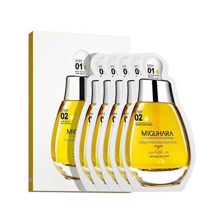 Miguhara Whitening and Brightening 2-Step Mask - 5 Sheets