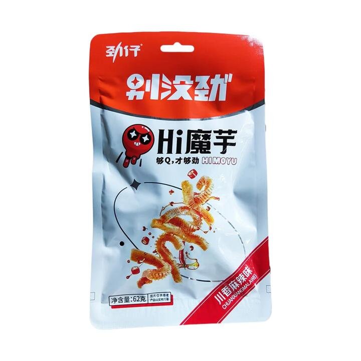 Jinzai Hi Konjac Snack – Red Oil Mala Flavor, 62g
