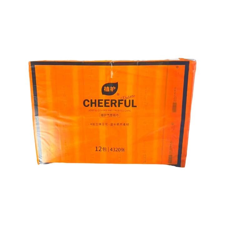 ZhiHu Cheerful 4-Ply Embossed Facial Tissues – 90 Sheets x 12 Packs Gourmet Grocer ZhiHu Cheerful 4-Ply Embossed Facial Tissues - 90 Sheets x 12 Packs