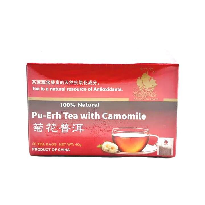 Golden Sail Pu-Erh Tea with Camomile - 40g