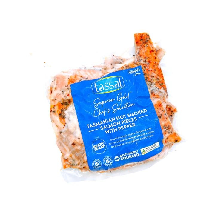 Tassal Tasmanian Hot Smoked Salmon Pieces - 500g