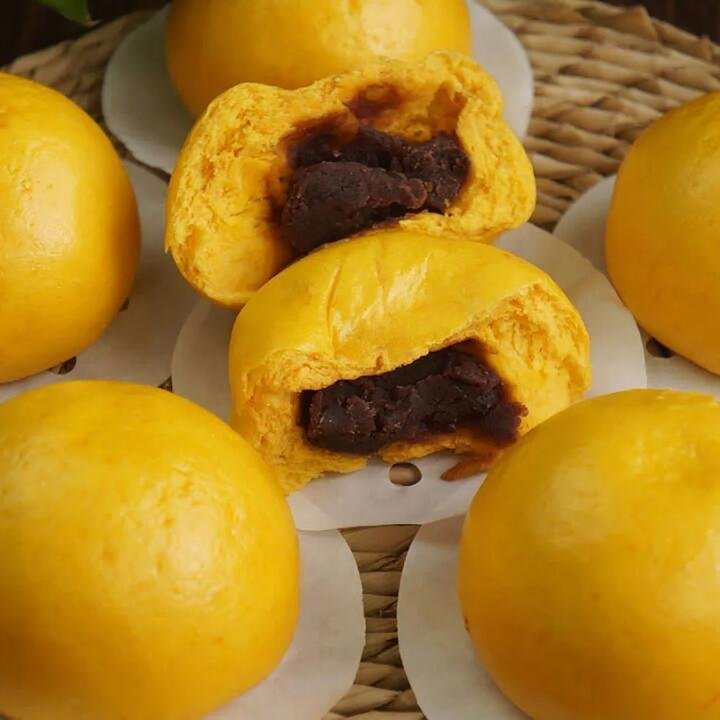 [Frozen] Wufangzhai Pumpkin and Red Bean Buns 300g