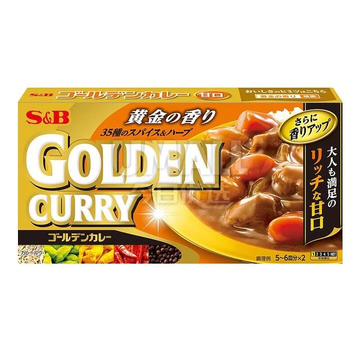 S&B Original Golden Curry, 198g