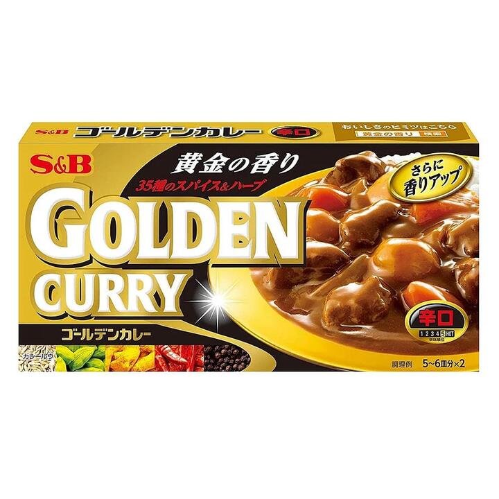 S&B Golden Curry, Extra Spicy, 198g