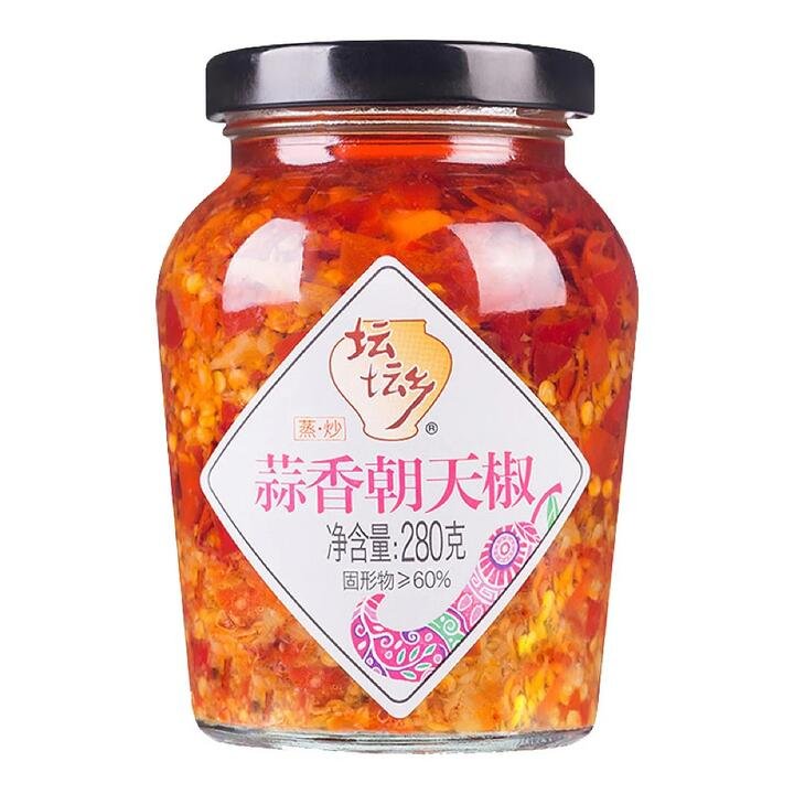 TanTanXiang Garlic Flavoured Facing Heaven Peppers 280g