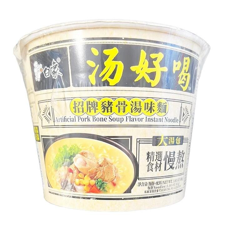 Baixiang Signature Pork Bone Soup Flavor Instant Noodles - 108g