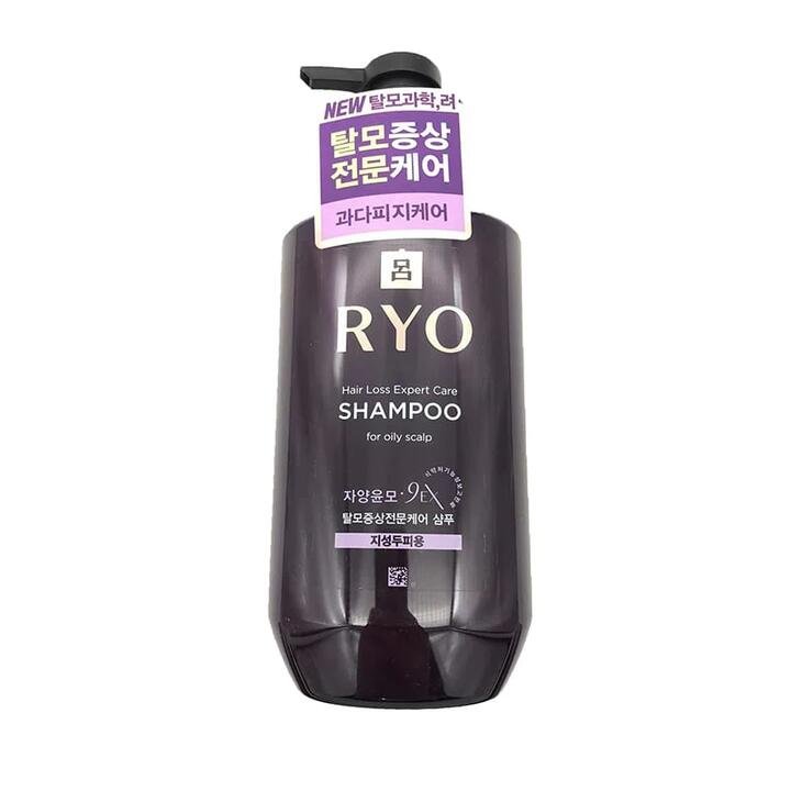 RYO Anti-Hair Loss and Strengthening Nourishing Shampoo for Oily Hair, Purple, 400ml