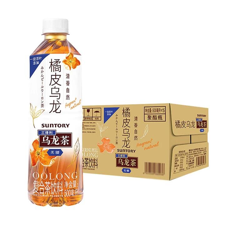 Suntory Oolong Tea with Orange Peel, Sugar-Free, 500ml x 15 Bottles per Case Gourmet Grocer Suntory Oolong Tea with Orange Peel, Sugar-Free, 500ml x 15 Bottles per Case