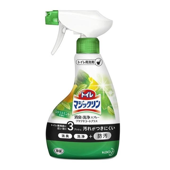 Kao Toilet Bowl Foaming Cleaner Spray, Citrus Mint Scent, 380ml Gourmet Grocer Kao Toilet Bowl Foaming Cleaner Spray, Citrus Mint Scent, 380ml
