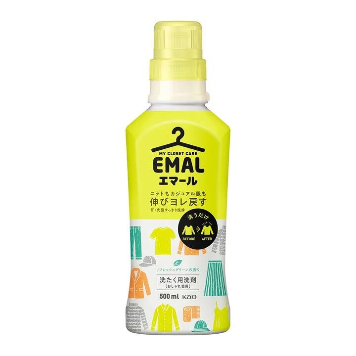 Kao Emal Colour Protection Laundry Detergent, Forest Fresh, 500ml Gourmet Grocer Kao Emal Colour Protection Laundry Detergent, Forest Fresh, 500ml