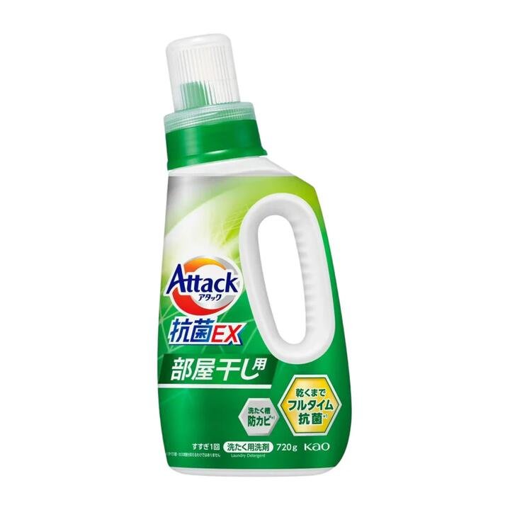 Kao Attack EX Enzyme Antibacterial Laundry Detergent by Kao, Suitable for Indoor Drying, Green, 720g Gourmet Grocer Kao Attack EX Enzyme Antibacterial Laundry Detergent by Kao, Suitable for Indoor Drying, Green, 720g