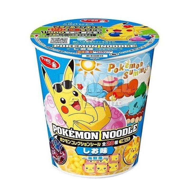 Sapporo Ichiban Pok隆搂|mon Cup Noodles - Seafood Flavor, 62g