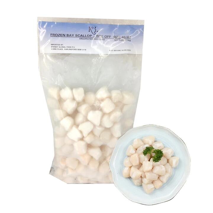KL Frozen Bay Scallop Meat 40/60 - 1kg