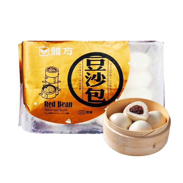 Yafang Frozen Red Bean Steamed Buns – 16 Pieces, 400g Gourmet Grocer Yafang Frozen Red Bean Steamed Buns - 16 Pieces, 400g