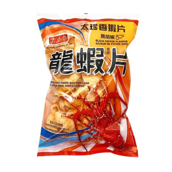 Tai Zhen Xiang Black Pepper Shrimp Crackers - 140g