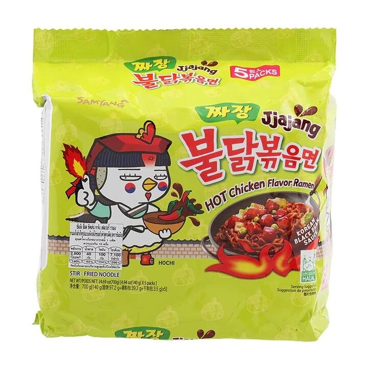Samyang Jjajang Hot Chicken Flavor Ramen - 140g x 5 Packs