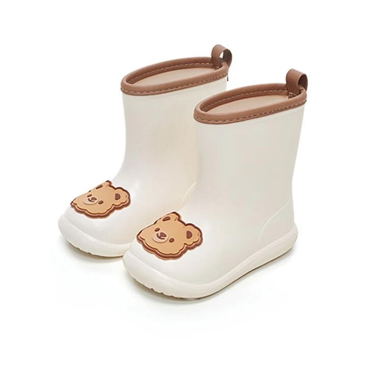 YouDiao Cartoon Bear Children’s Rain Boots – White, Size 170 Gourmet Grocer YouDiao Cartoon Bear Children's Rain Boots - White, Size 170