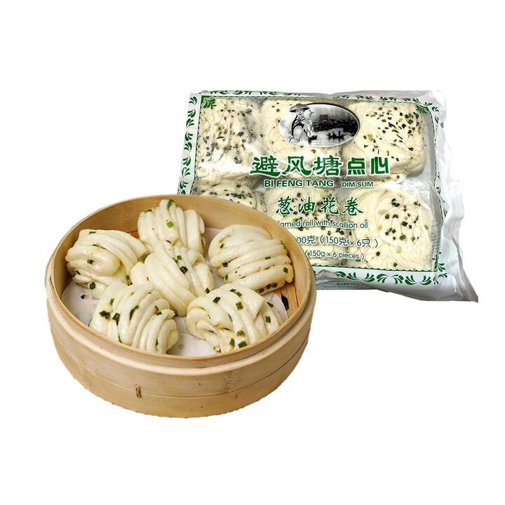 Bifengtang Frozen Scallion Oil Flower Rolls - 6 Pieces, 900g