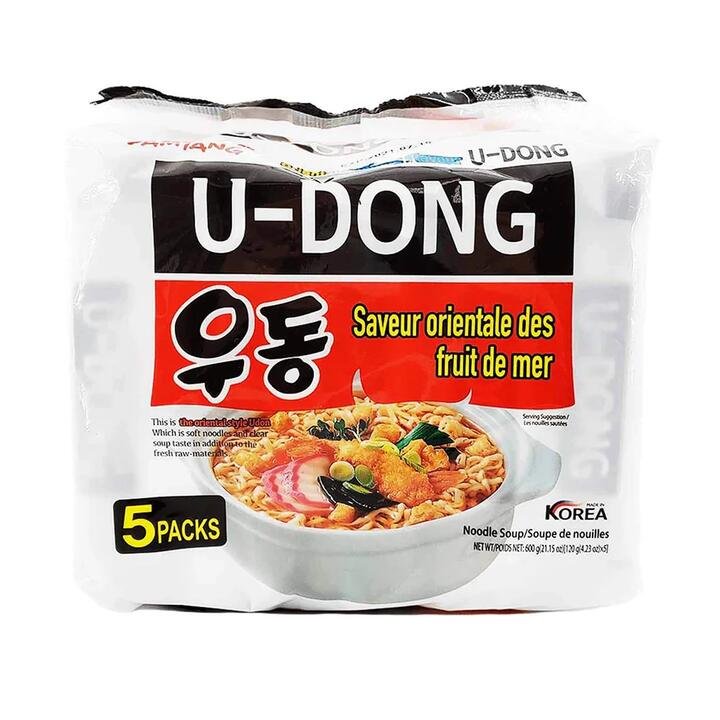 Samyang U-dong Seafood Noodles - 120g x 5 Packs