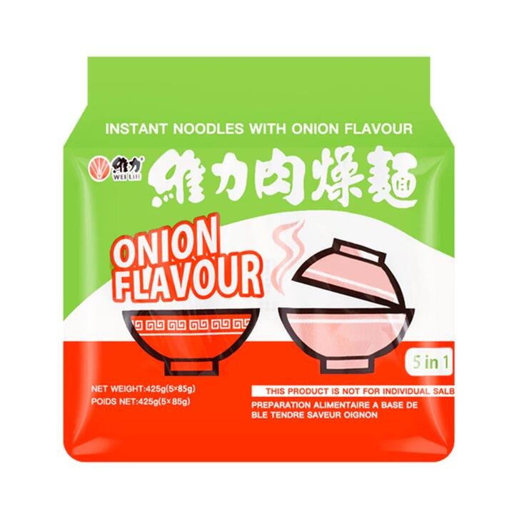 Wei Lih Instant Noodles with Onion Flavour - 85g x 5 Packs