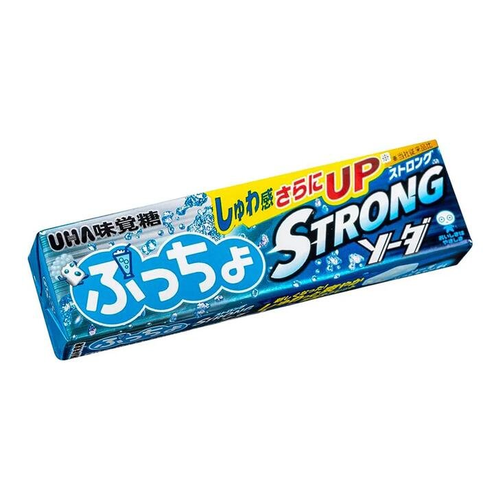 UHA Puccho Soda Flavor Soft Candy - 10 Pieces, 50g