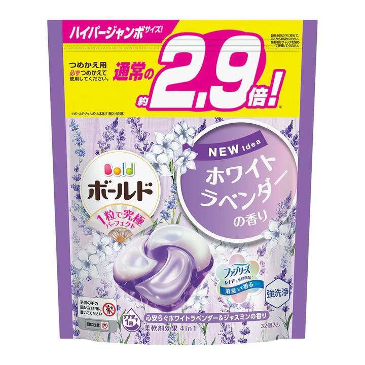 P&G Bold Laundry Pods Refill Pack - Lavender Scent, 32 Pods
