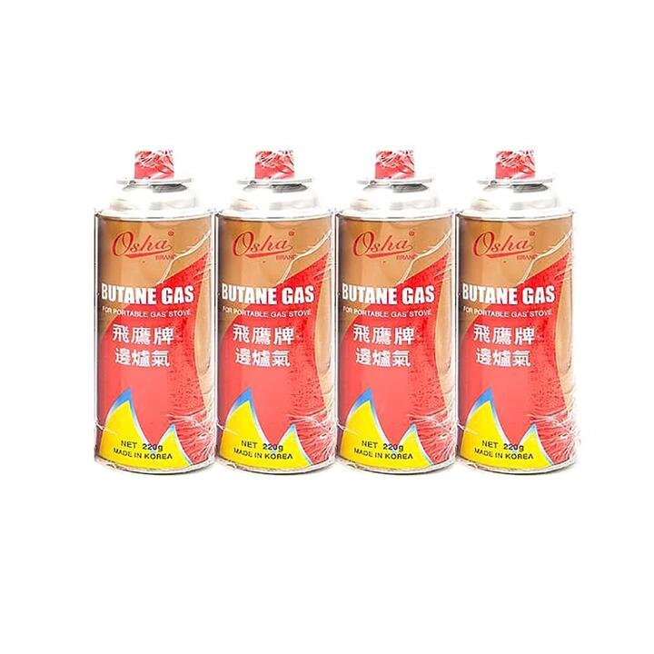 Osha Butane Gas Canisters - Pack of 4