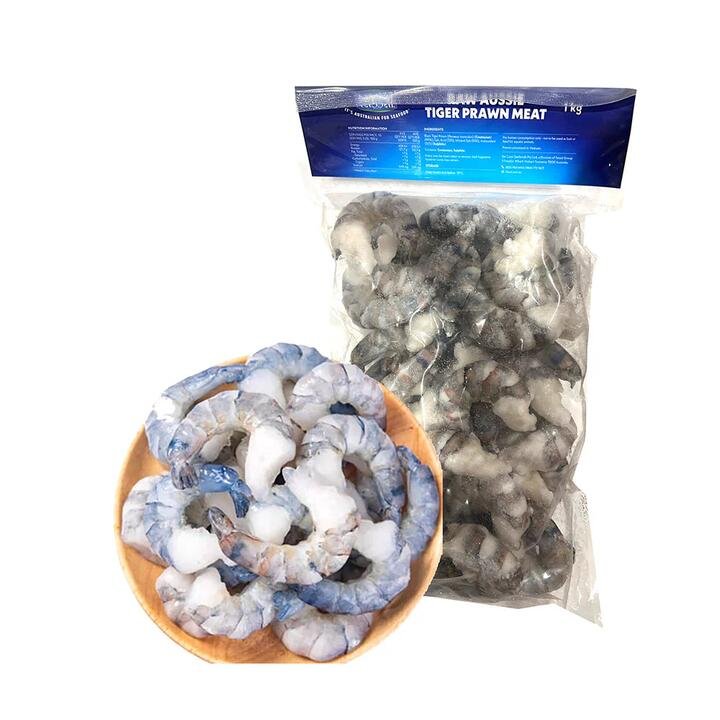 Tassal Frozen Australian Tiger Prawn Meat Size 16/20 – 1kg Gourmet Grocer Tassal Frozen Australian Tiger Prawn Meat Size 16/20 - 1kg