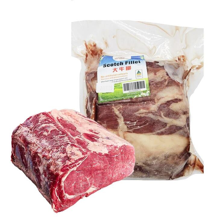 Yuji Frozen Fresh Beef Scotch Fillet – 1kg Gourmet Grocer Yuji Frozen Fresh Beef Scotch Fillet - 1kg