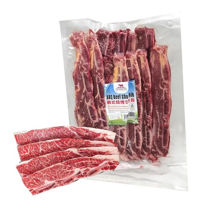 Yuji Frozen Fresh Beef Short Ribs for Korean BBQ – 500g Gourmet Grocer Yuji Frozen Fresh Beef Short Ribs for Korean BBQ - 500g
