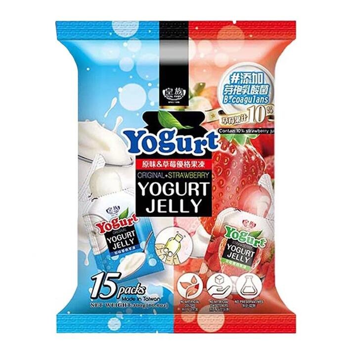 Royal Family Original & Strawberry Yogurt Jelly – 300g Gourmet Grocer Royal Family Original & Strawberry Yogurt Jelly - 300g