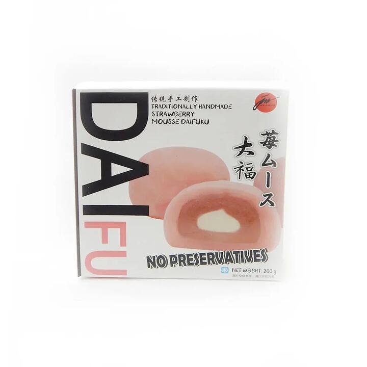 Jun Frozen Strawberry Mousse Daifuku - 4 Pieces, 200g