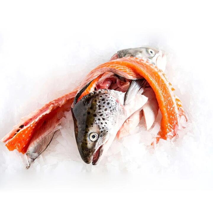 Frozen Salmon Heads and Bones - 1kg | (No Sunday Delivery)