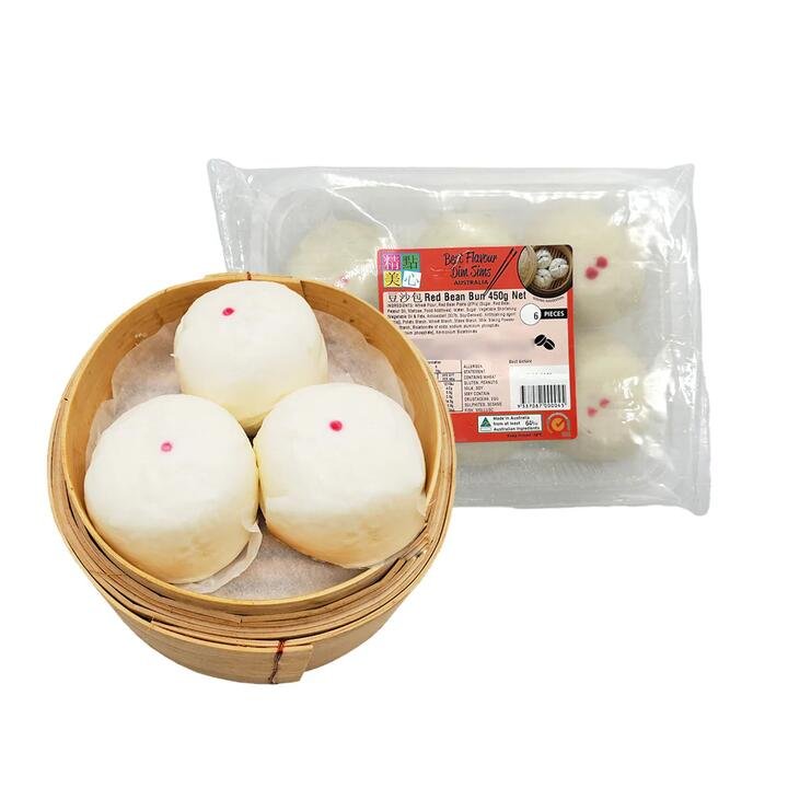 Best Flavour Frozen Red Bean Buns - 6 Pieces, 420g